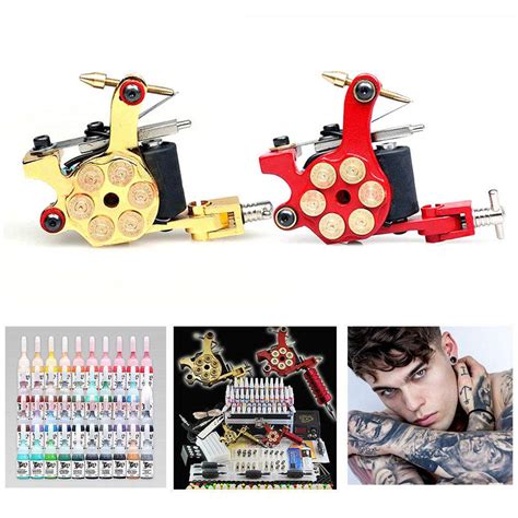 Oukaning T Towierung Set Komplett Tattoo Set Pro Tattomaschine