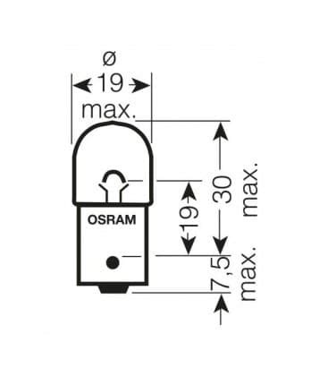 Tuning 12v R5w 5w Car Bulb Ult Ba15s Ultra Life Osram