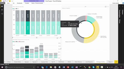 Power Bi Como Destacar Dados Nos Gr Ficos De Anel E Colunas