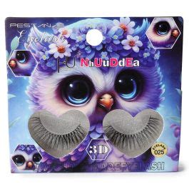 Pestañas Postizas NUDE Cajita Con Par D Seminaturales Estampado Buhos