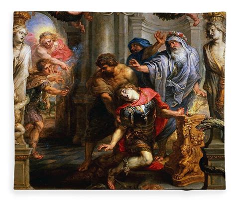 The Death of Achilles Fleece Blanket for Sale by Peter Paul Rubens