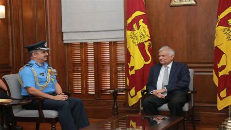 IAF Chief V R Chaudhari Meets Lankan President PM Discusses Avenues