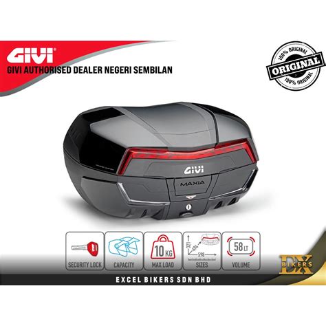 Givi Top Box V Nn Maxia Ltr Top Box Givi Monokey Top Box Givi Top