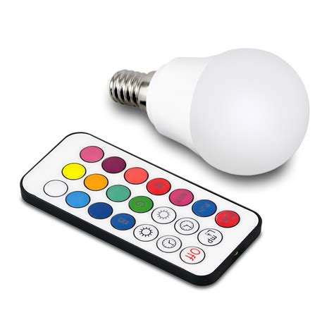 Żarówka Led Rgb E14 G45 5 5w Z Pilotem Dobra Cena W Kwazar