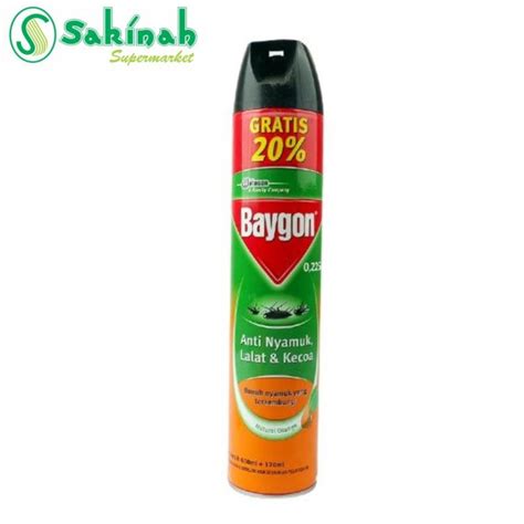 Jual Baygon Aerosol Natural Orange 600ml Anti Nyamuk Shopee Indonesia