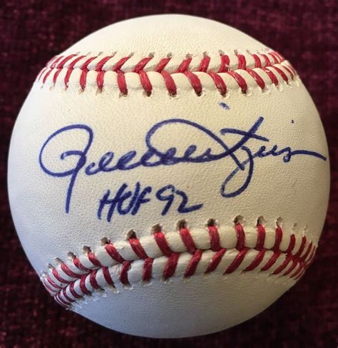 ROLLIE FINGERS SIGNED AUTO AUTOGRAPHED BASEBALL OAKLAND As W HOF 92