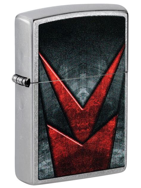 Zippo Lighter Metallic Pattern Street Chrome 46163 Lucas Lighters