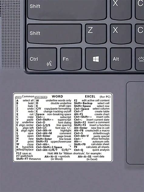 Pcs Windows Shortcut Key Sticker Cover Decoration Laptop Keyboard