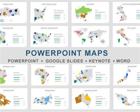 Editable Map Powerpoint Template, World Map Powerpoint Fully Editable ...