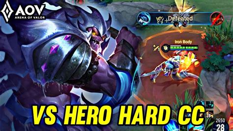 Aov Kill Groth Gameplay Vs Hero Hard Cc Arena Of Valor