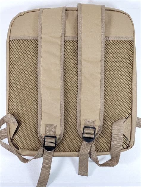 Nra Ila Embroidered Emblem Tan Tactical Backpack Bag Khaki Camping Nwot