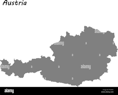 High quality map of Austria . Vector illustration Stock Vector Image ...