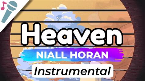 Niall Horan Heaven Karaoke Instrumental Acoustic Youtube