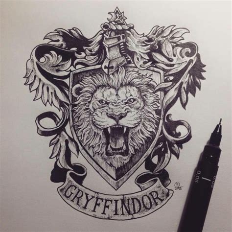 Gryffindor Drawing | Tatuajes de harry potter, Tatuajes de harry ...