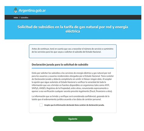 El Formulario Para Mantener Los Subsidios En La Luz Y En El Gas Qué