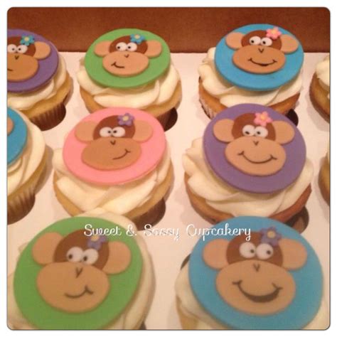 Monkey Cupcake Toppers Monkey Cupcakes Cupcake Toppers Edible