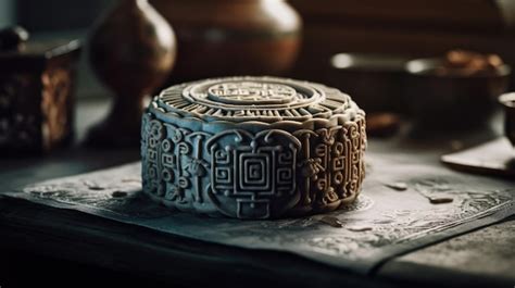 Premium Ai Image Mooncake Illustration