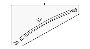 2002 2003 Mazda Protege5 Roof Molding BJ3D 50 9L0E RealMazdaParts