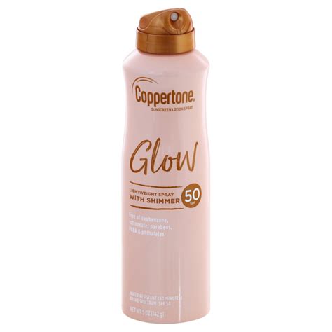 Save On Coppertone Glow With Shimmer Sunscreen Lotion Spf 50 Spray Order Online Delivery Stop