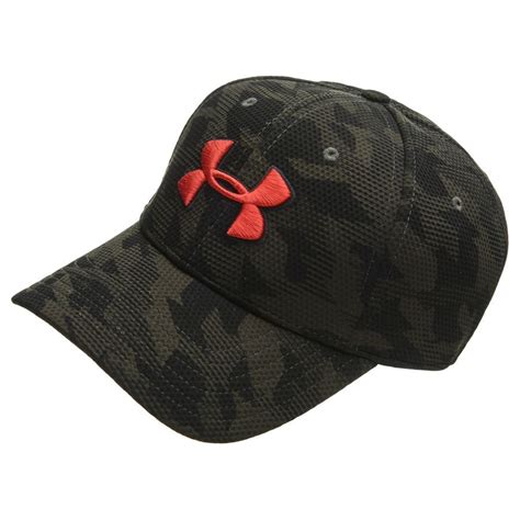 Under Armour Print Blitzing Casquette Stretch Fit Vert