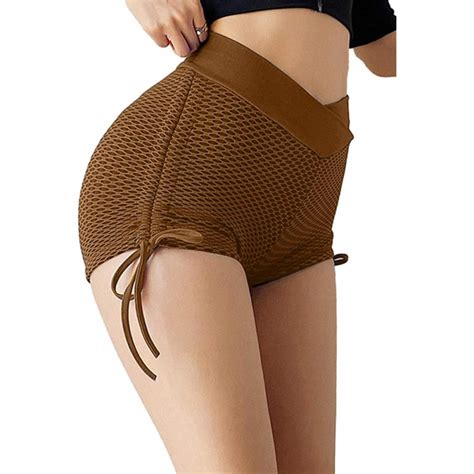 Women Yoga Shorts High Waist Booty Anti Cellulite Gym Workout Sports