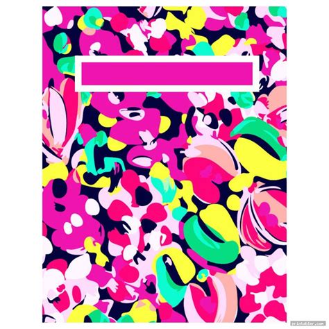 Lilly Pulitzer Binder Cover Templates Printable Gridgit