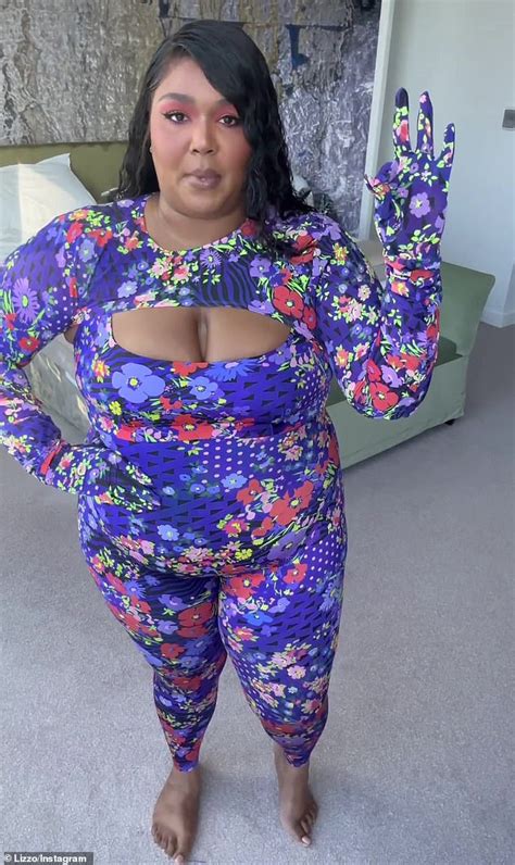 Lizzo Flaunts Her Sensational Curves In A Purple Catsuit From Yitty As