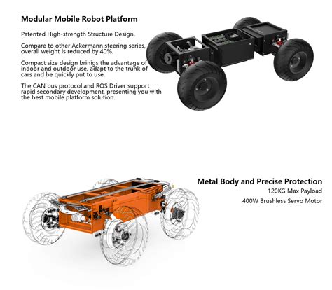 Mk Robot Ugv Mobile Robot Chassis Platform Ackermann Steering Wd