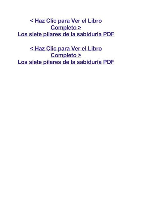 Pdf Los Siete Pilares De La Sabidur A Pdf Dokumen Tips