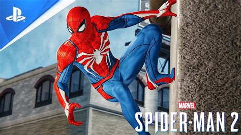 Marvels Spider Man 2 Main Menu Suit Ps5 2023 Youtube