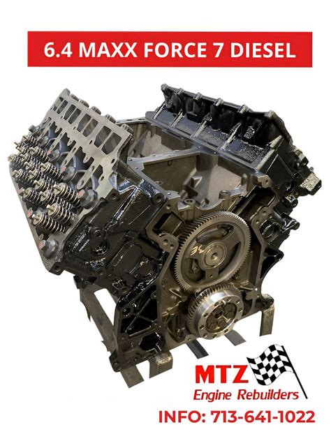 Navistar 6 4 Maxxforce 7 Remanufactured Diesel Engine Long Block