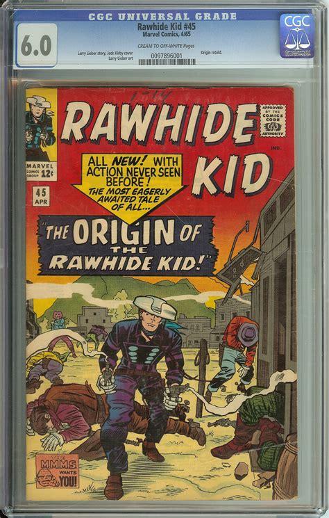 Rawhide Kid 45 Cgc 60 Crow Pages Reeces Rare Comics