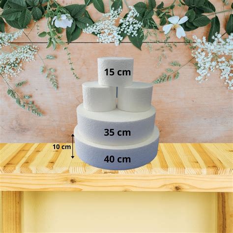 BASE ISOPOR BOLO FAKE Casamento 35 40 X 10cm Altura Shopee Brasil