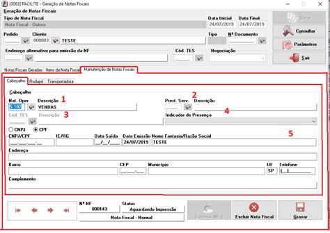 Como Emitir Uma Nota Fiscal Eletr Nica Nf E Comum Sistema Facilite