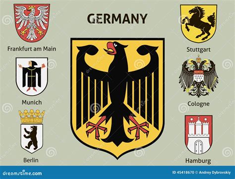 Coat Of Arms. Cities In Germany Stock Vector - Image: 45418670