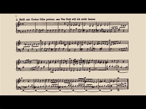 2 Helft mir Gottes Güte preisen Chorale Prelude J C Bach Daniel