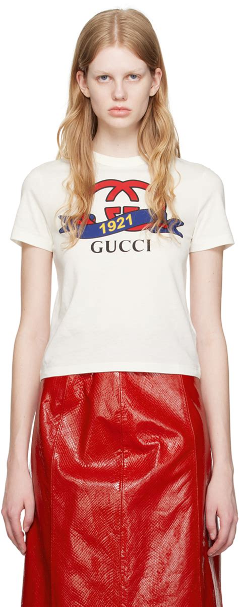 Gucci White Interlocking G 1921 T Shirt Ssense Canada