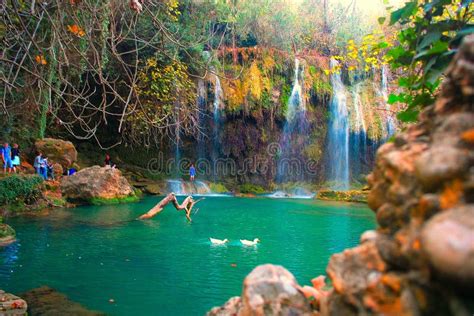 Kursunlu Waterfall Antalya Turkey Editorial Photo Image Of