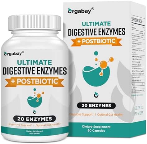 Amazon Orgabay Digestive Enzymes 1000mg With Postbiotics 20