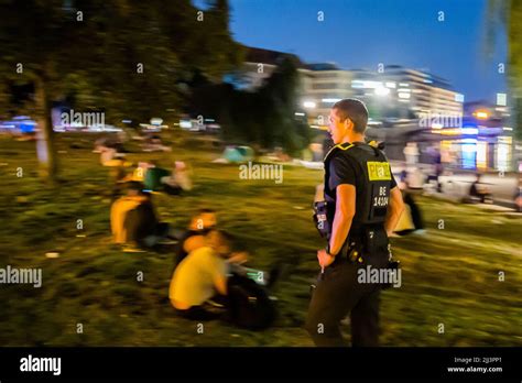 Berlin Germany Nd July Police Officers Patrol James Simon