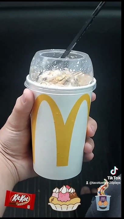 Trying The New Kit Kat Banana Split Mcflurry At Mcdonalds Food Review