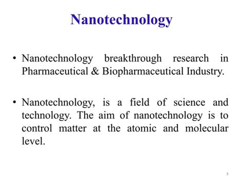 Nanotechnology In Drug Development Ppt