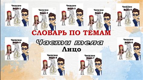 Словарь по темам. Французский язык. Части тела, лицо на французском ...