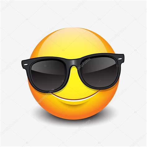 Emoticono Con Gafas De Sol Negras Vector De Stock De I Petrovic 113442588