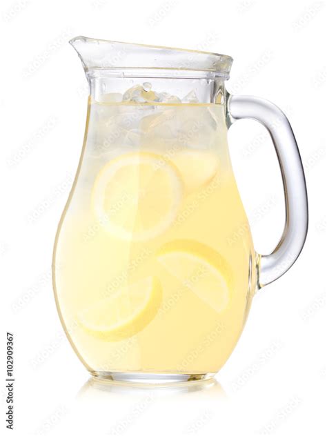 Iced lemonade pitcher Stock Photo | Adobe Stock