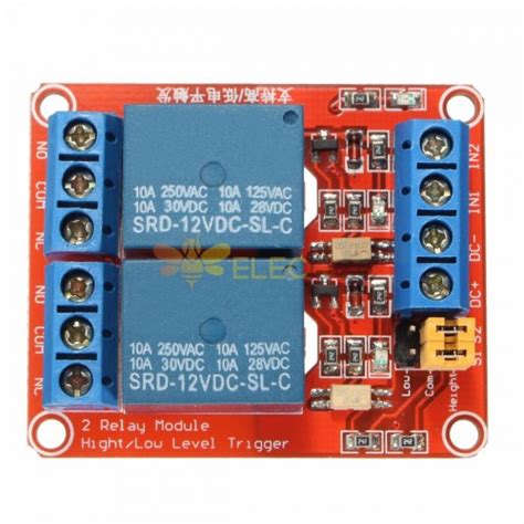 3pcs 12v 2 Channel Relay Module With Optocoupler Support High Low Level