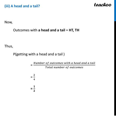 Class Two Coins Are Tossed Simultaneously What Is Probability