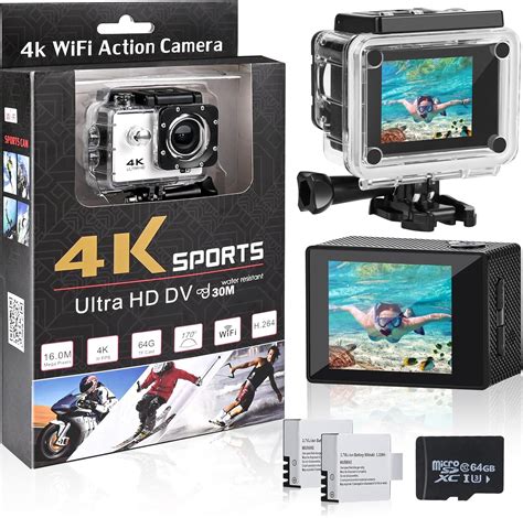 Comius Sharp Action Cam 4K 30fps 16MP Ultra HD Videocamera 30m