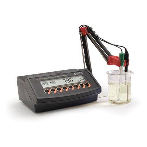 HANNA HI2221 Benchtop PH MV Meter With CAL Check Jual Harga Price