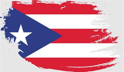 Puerto Rico Flag With Grunge Texture Vector Art At Vecteezy